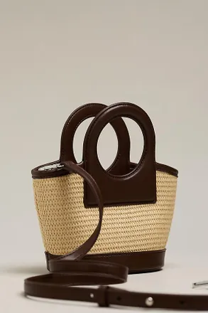 Melie Bianco Carson Raffia Handbag