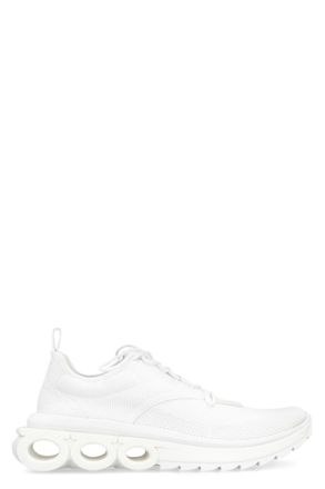 Ferragamo White Lace Up Sneakers