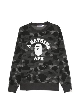 A Bathing Ape Color Camo College Crewneck Sweatshirt m