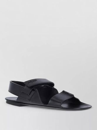 Saint Laurent open toe slingback flat sole sandals