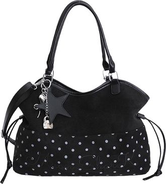 Generic Cymwer PU Leather Shoulder Handbag Large Capacity Casual Work Bags for Women (Black)