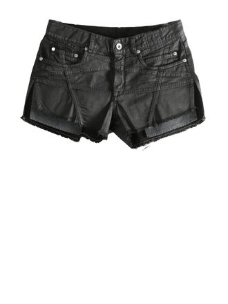 Rick Owens Denim Shorts Nero