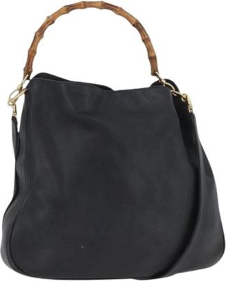 Gucci Pre-owned Handbags, female, Black, Size: ONE SIZE Pre-owned Vintage Shoulder Bag