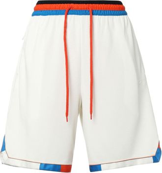 Nike Mens Nike Color Block Lacing Sports Shorts White DA5845-133