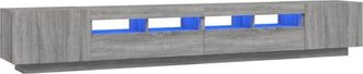 vidaXL Vidaxl - 3 Piece tv Cabinet Set with led Lights Grey Sonoma Engineered Wood