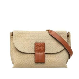 Loewe Pre-owned Cross Body Bags, female, Beige, Size: ONE SIZE Pre-owned Shoulder Bag
