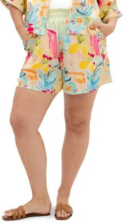 City Chic Sorrento Shorts in Sorrento Summer at Nordstrom, Size Xxxs