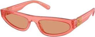 Miu Miu Authentieke stijlvolle brillen van premium kwaliteit - Dames - Zonnebrillen - Rood - 56 MM - Accessoires