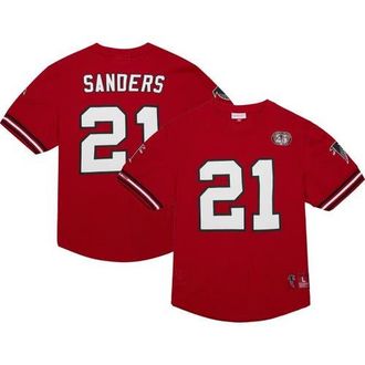 Mitchell & Ness Mens Mitchell & Ness Deion Sanders Red Atlanta Falcons Retired Player Name & Number Mesh Top at Nordstrom, Size X-Large