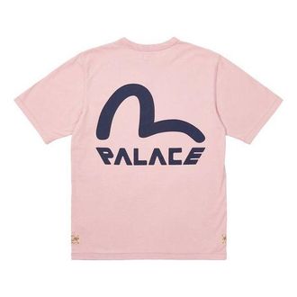 Palace X Evisu FW21 Seagull T-Shirt Pink Nectar Logo T-Shirt Pink P21EVTS005