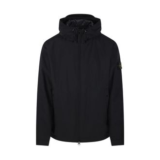 Stone Island Heren, Jassen, Zwart, Maat: XL Leer