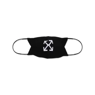 Off-white Accessories, unisex, Black, Size: L/XL Reversible Face Mask With Arrows