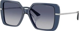 Jimmy Choo London Square Zonnebril - Dames - Zonnebrillen - Blauw - 55 MM - Accessoires