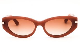 Calvin Klein CK25502SN Cat-Eye Brown Gradient Sunglasses - Terracotta