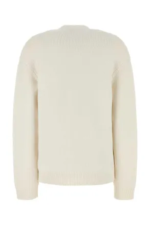Fendi White Exterior: Cashmere Nylon Maglieria Sweater