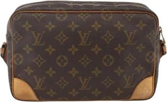 Louis Vuitton Pre-owned Shoulder Bag - Dames - Vintage Schoudertas - Bruin - ONE Size - Leer - Vintage