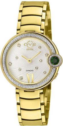 Gevril Group Perugia Quartz White Dial Ladies Watch 14702B