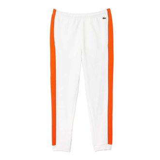 Lacoste Heren Tapered Leg Joggingbroek (Wit/oranje)