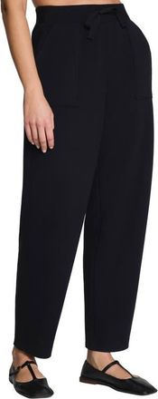 Spanx AirEssentials French Rib Ankle Pants in Very Black at Nordstrom, Size X-Large
