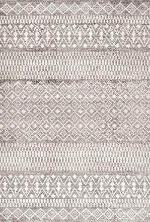 Jonathan Y Designs Ifrane Berber Geometric Stripe Area Rug in Gray/cream at Nordstrom, Size 3Ft 0In X 5Ft 0In
