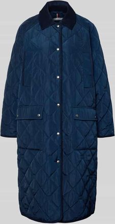 Tommy Hilfiger Regular Fit Steppmantel mit Logo-Details in Marine, Gr&ouml;&szlig;e XXL