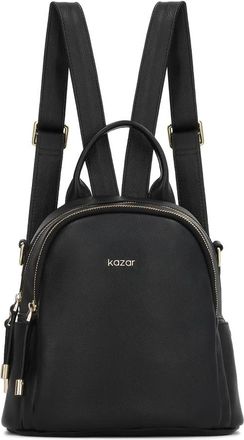 Kazar Leren rugzak met handtas functie - Dames - Rugzakken - Zwart - ONE Size - Leer - Tassen