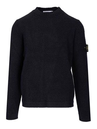Stone Island Crew Neck Sweater With English Ribs