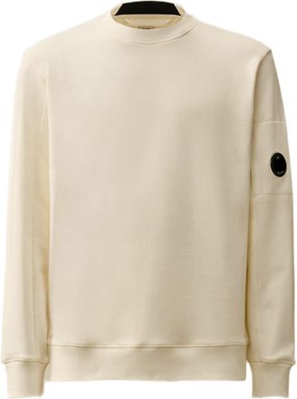 C.P. Company Diagonal Raised Fleece Crewneck Sweatshirt With Iconic Lens Detail