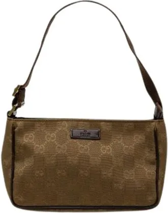 Gucci Borsa a spalla Pre-owned in tela - - Pre-owned - Donna - Marrone - ONE SIZE
