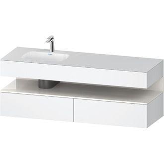 Duravit Qatego Lavabo Encastrado Con Base De Lavabo Consola, - Duravit