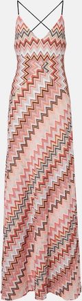 Missoni Zig Zag cotton-blend maxi dress