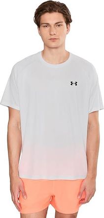 Under Armour Tech Textured Short Sleeve T-Shirt Mens Workout Distant Gray/Black : LG
