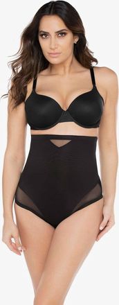 Miraclesuit Sexy Sheer Shaping Extra Firm Control High Waist Thong In Black