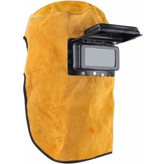 OEM M&aacute;scara Protectora Para Casco De Soldadura, Lente De Cuero, Capucha De Soldadura Abatible, Protecci&oacute;n Completa, Duradera, Resistente Al Calor, Transpi