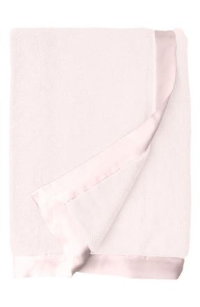Little Giraffe Giraffe At Home Luxe Faux Fur Solid Throw in Pink at Nordstrom
