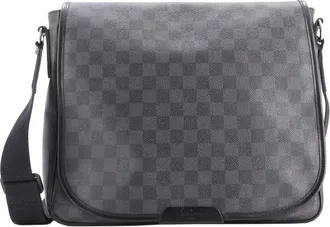 Louis Vuitton Black Damier Graphite Daniel Mm (Authentic Pre-Loved)
