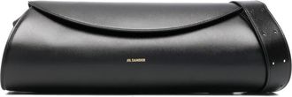 Jil Sander Cannolo large leather shoulder bag