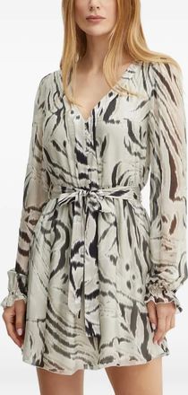 Guess Co Abito corto zebrato - Toni neutri