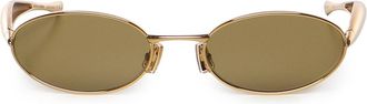 Bottega Veneta Sardine Oval Sunglasses