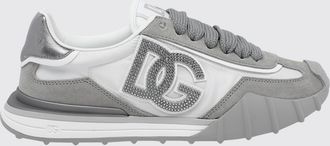 Dolce & Gabbana Sneakers DG Athletic Dolce & Gabbana in camoscio e nylon con monogram DG di strass