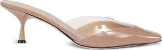 Sergio Rossi leather heeled mules - Beige