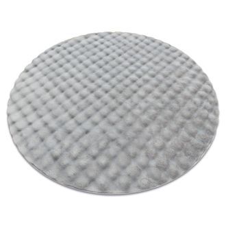 RugsX RugsX Bubble Rug in Silver | Size: 160 cm diameter
