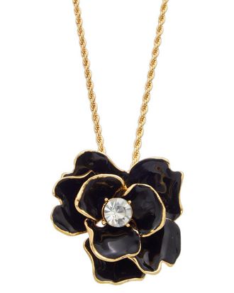 Kenneth Jay Lane Plated Pendant Necklace