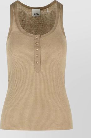 Isabel Marant helma ribbed silk jersey tank