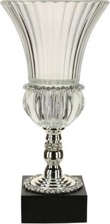 Mark Roberts Jeweled Ribbed Pedestal Vase in Silver at Nordstrom