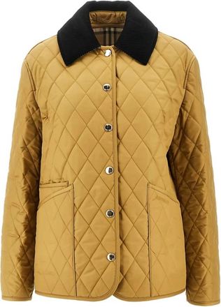 Burberry Dranefeld Jas - Dames - Zomerjassen - Geel - S - Polyester - Jassen