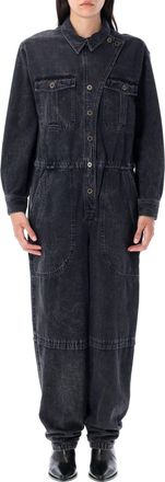 Isabel Marant Nadia Relaxed Denim Jumpsuit