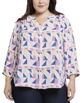 NYDJ Nydj Plus Pintuck Blouse