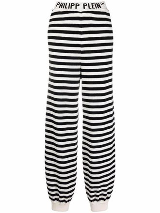 Philipp Plein striped track pants - Black