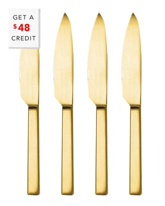 Mepra 4Pc Stile Steak Knives Set With $48 Credit
